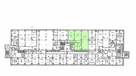 Аренда офиса 268.1 кв.метров, 5 этаж-99. План объекта