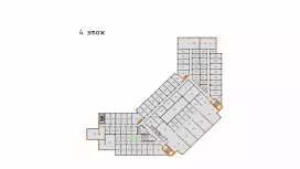 Аренда офиса 11.99 кв.метров, 4 этаж-99. План объекта