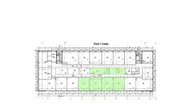 Аренда офиса 220,4 кв.метров, 3 этаж-99. План объекта