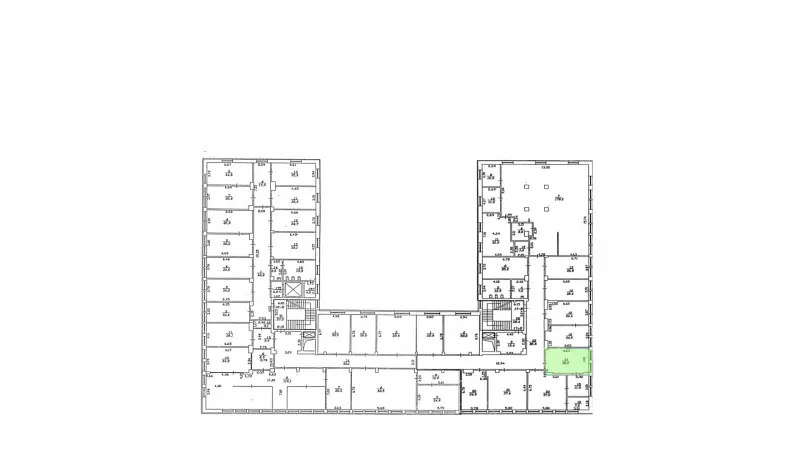 Аренда офиса 26.2 кв.метров, 2 этаж-99. План объекта