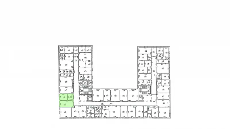 Аренда офиса 50.8 кв.метров, 3 этаж-99. План объекта