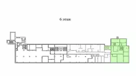 Аренда офиса 308.8 кв.метров, 6 этаж-99. План объекта