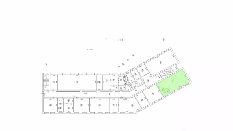 Аренда офиса 67.9 кв.метров, 4 этаж-99. План объекта
