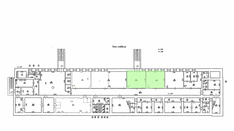 Аренда офиса 68.7 кв.метров, Цоколь этаж-99. План объекта