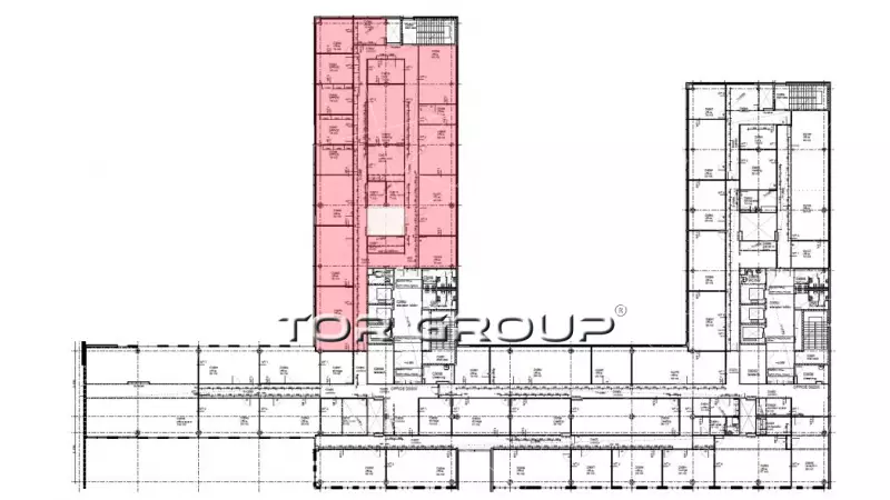 Аренда офиса 547.92 кв.метров, 3 этаж-99. План объекта
