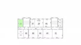 Аренда офиса 19.3 кв.метров, 3 этаж-99. План объекта