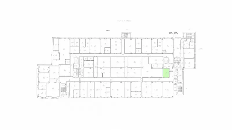 Аренда офиса 20.6 кв.метров, 3 этаж-99. План объекта