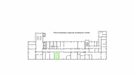 Аренда офиса 25.7 кв.метров, 2 этаж-99. План объекта