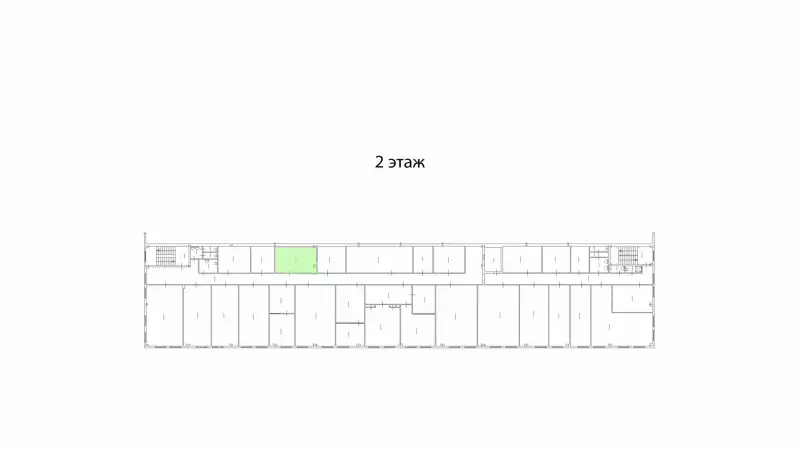 Аренда офиса 24.8 кв.метров, 2 этаж-99. План объекта