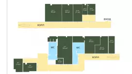 Аренда офиса 274 кв.метров, 2 этаж-99. План объекта