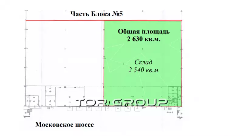 Склад класса А, 18 000 м2-99. План объекта