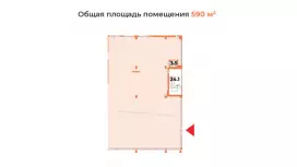 590 м2 под автотематику, спорт, мотомагазин-99. План объекта