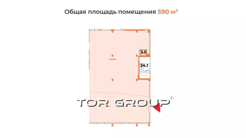 590 м2 под автотематику, спорт, мотомагазин-99. План объекта
