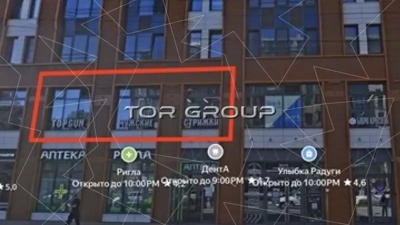 Аренда универсального 117 кв.метров, 2 этаж-1. Фасад фронтальная
