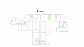 Аренда офиса 45.4 кв.метров, 2 этаж-99. План объекта