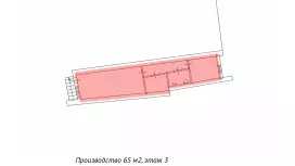 Аренда склада 65 кв.метров, 3 этаж-99. План объекта