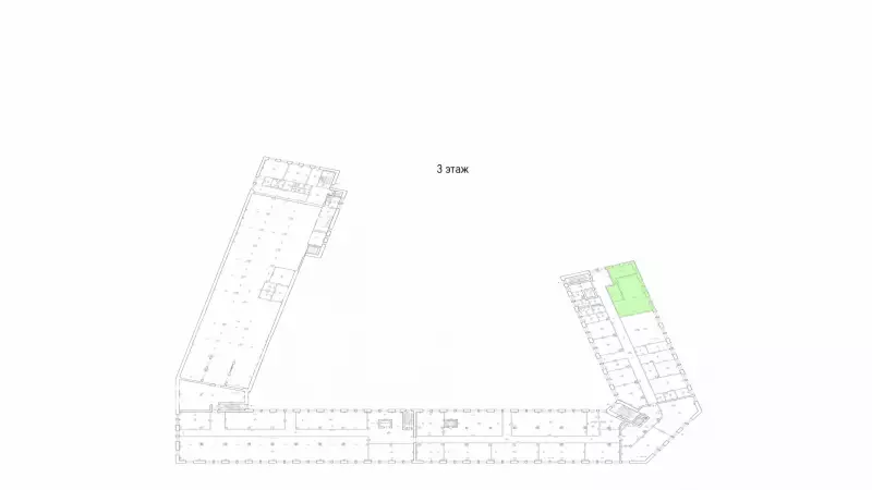 Аренда офиса 137 кв.метров, 3 этаж-99. План объекта