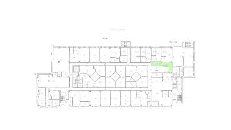 Аренда склада 34 кв.метров, 2 этаж-99. План объекта
