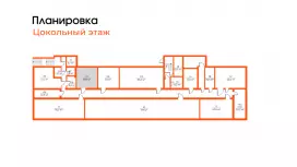 Аренда склада 33.9 кв.метров, Цоколь этаж-99. План объекта