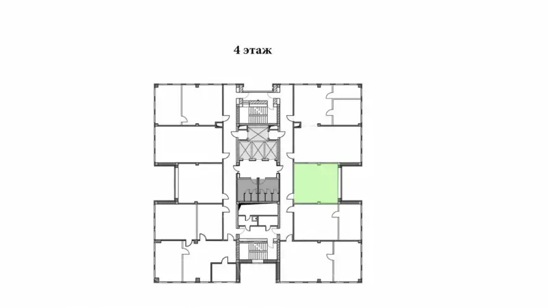 Аренда офиса 40 кв.метров, 4 этаж-99. План объекта