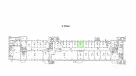 Аренда офиса 38.2 кв.метров, 1 этаж-99. План объекта