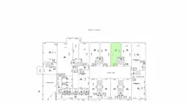 Аренда офиса 68.8 кв.метров, 2 этаж-99. План объекта