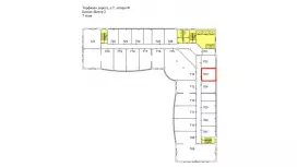 Аренда офиса 39.6 кв.метров, 7 этаж-99. План объекта