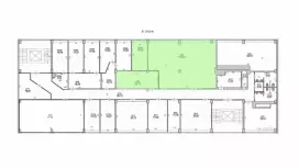 Аренда офиса 147.21 кв.метров, 6 этаж-99. План объекта