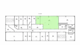 Аренда офиса 124.7 кв.метров, 6 этаж-99. План объекта
