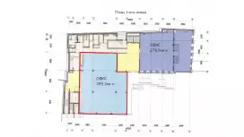 Аренда офиса 299.3 кв.метров, 1 этаж-99. План объекта