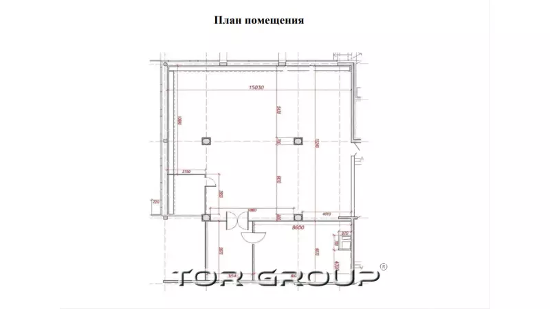 Офис 299 м2. Панорамные окна. Класс А-99. План объекта