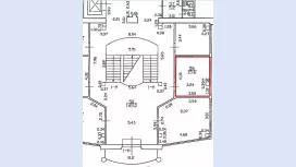 Аренда офиса 15 кв.метров, 2 этаж-99. План объекта