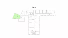 Аренда офиса 113 кв.метров, 3 этаж-99. План объекта