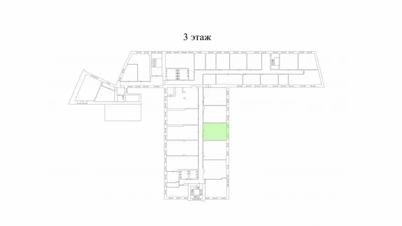 Аренда офиса 48.8 кв.метров, 3 этаж-99. План объекта