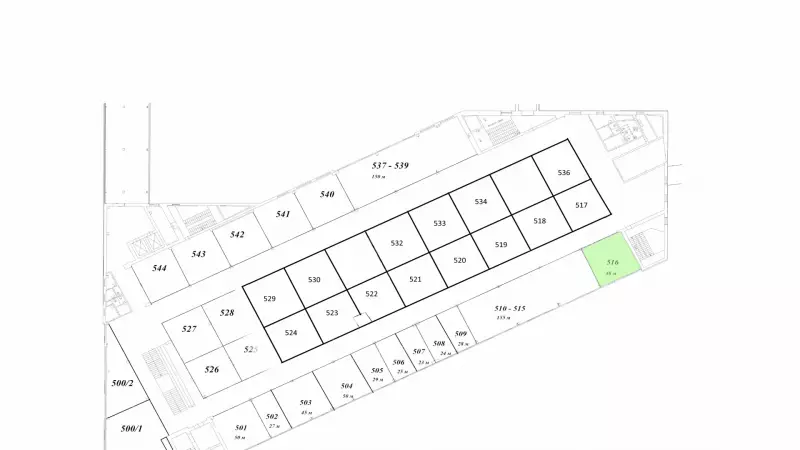 Аренда офиса 48 кв.метров, 5 этаж-99. План объекта