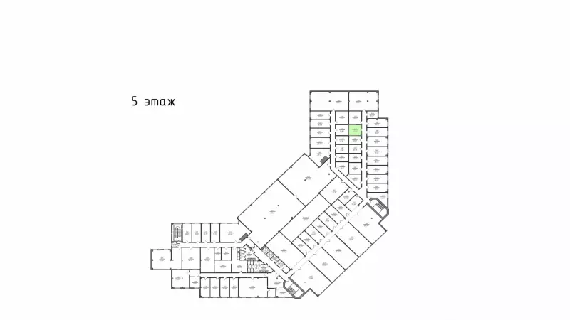 Аренда офиса 13.4 кв.метров, 5 этаж-99. План объекта