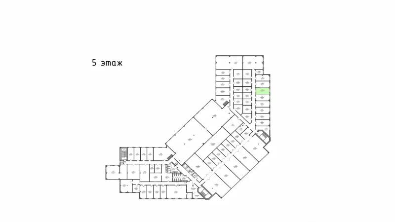 Аренда офиса 20 кв.метров, 5 этаж-99. План объекта