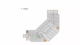 Аренда офиса 11.71 кв.метров, 4 этаж-99. План объекта