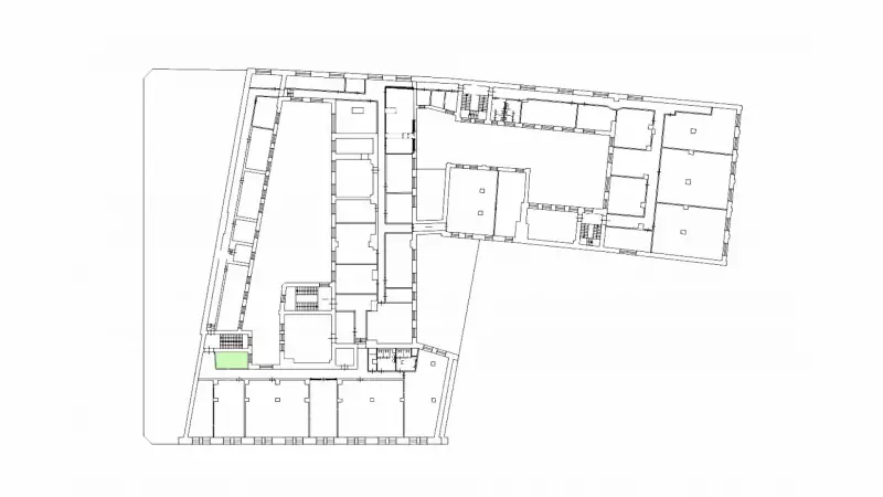 Аренда офиса 18 кв.метров, 4 этаж-99. План объекта