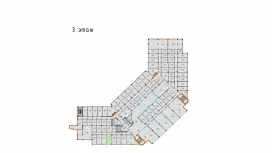 Аренда офиса 16.9 кв.метров, 3 этаж-99. План объекта
