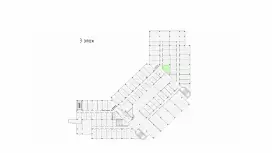 Аренда офиса 17 кв.метров, 3 этаж-99. План объекта