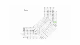 Аренда офиса 19.7 кв.метров, 3 этаж-99. План объекта