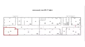 Аренда офиса 102 кв.метров, Цоколь этаж-99. План объекта
