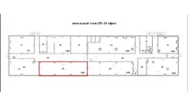 Аренда офиса 112.8 кв.метров, Цоколь этаж-99. План объекта