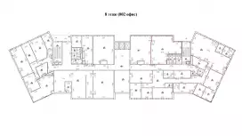 Аренда офиса 82.4 кв.метров, 8 этаж-99. План объекта
