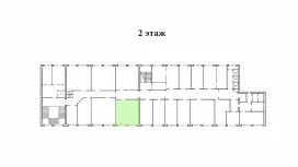 Аренда офиса 33.1 кв.метров, 2 этаж-99. План объекта