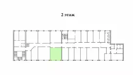 Аренда офиса 33.1 кв.метров, 2 этаж-99. План объекта