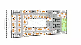 Аренда  70.1 кв.метров, 3 этаж-99. План объекта