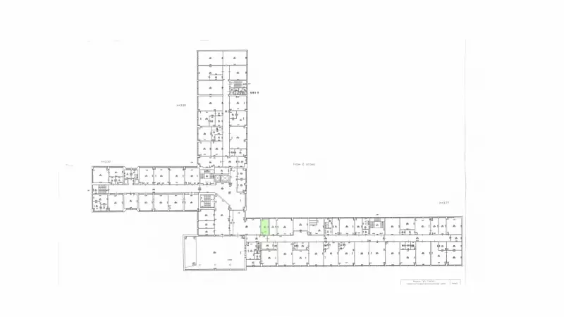 Аренда офиса 17.4 кв.метров, 2 этаж-99. План объекта