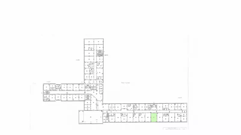 Аренда офиса 59 кв.метров, 2 этаж-99. План объекта